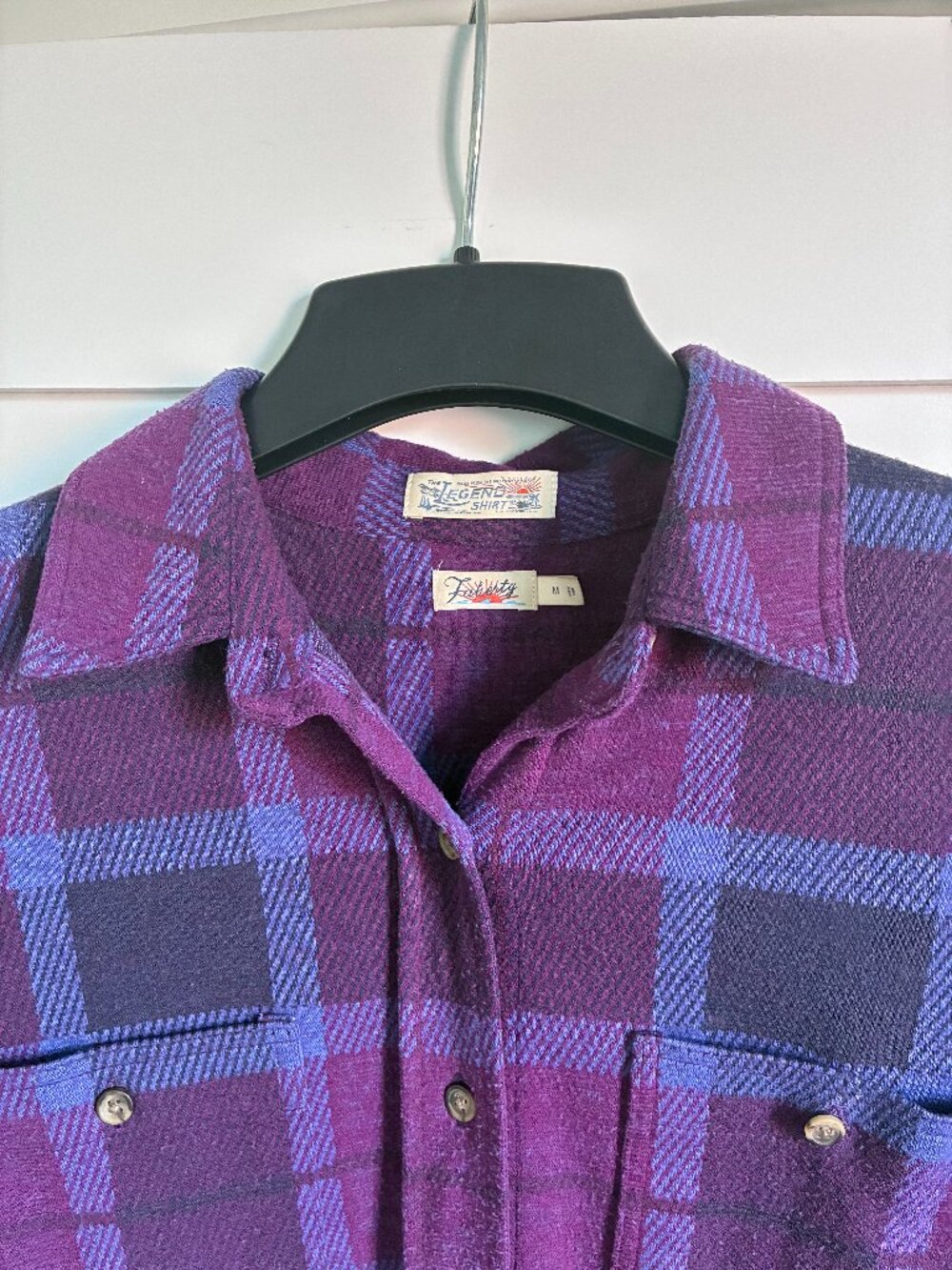 Faherty Legend Shirt in Purple
